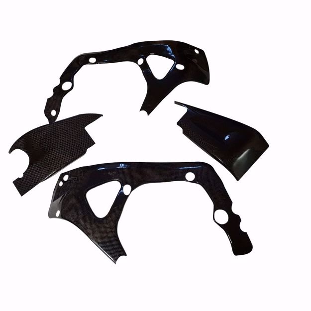 Picture of Carbon Racing frame and swingarm protector set fits Honda CBR 600